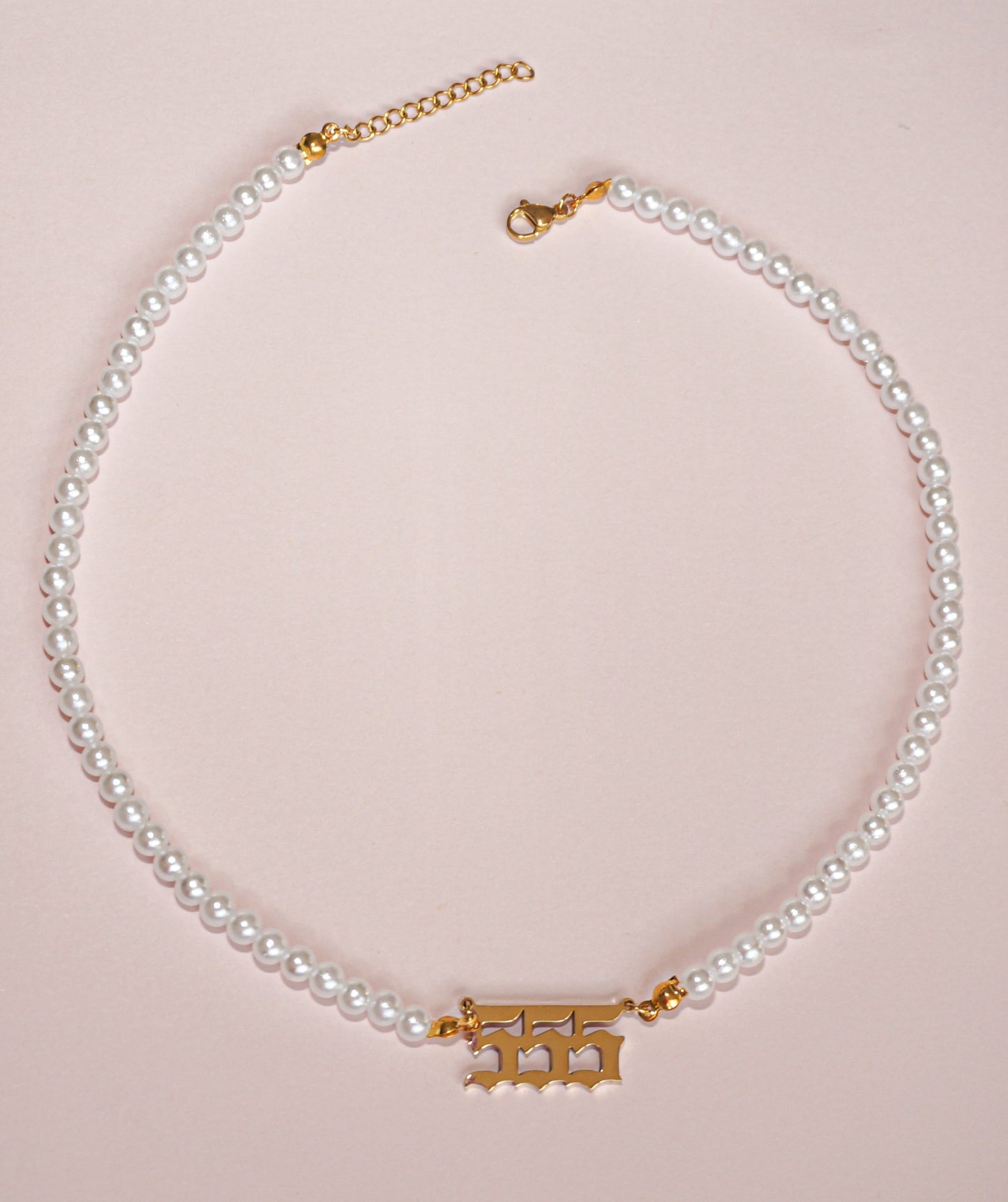 Angel Number Pearl Necklace